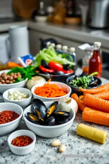 Zesty Mussels Escabeche: A Tangy Seafood Delight ingredients