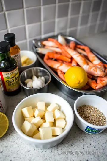 Zesty Oven-Roasted Crab Legs: A Coastal Delight ingredients