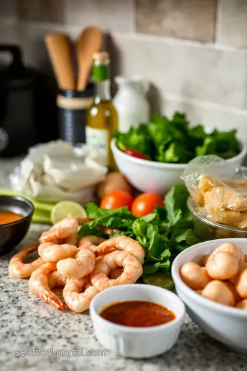 Zesty Shrimp Salad with Citrus Dressing ingredients