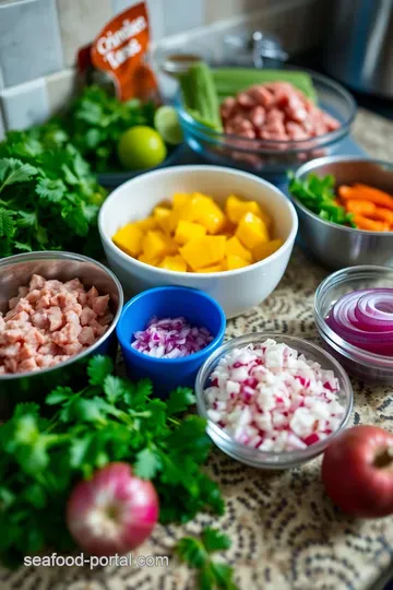 Zesty Tuna Tacos with Fresh Mango Salsa ingredients