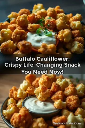 Buffalo Cauliflower: Crispy Life-Changing Snack You Need Now! : PIN FOR LATER Buffalo Cauliflower: Crispy Life-Changing Snack You Need Now!