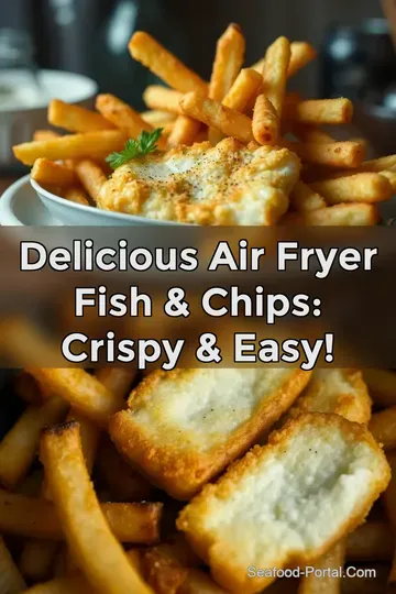Delicious Air Fryer Fish & Chips: Crispy & Easy! : PIN FOR LATER Delicious Air Fryer Fish & Chips: Crispy & Easy!