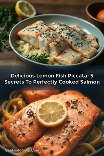 Delicious Lemon Fish Piccata: 5 Secrets to Perfectly Cooked Salmon : PIN FOR LATER Delicious Lemon Fish Piccata: 5 Secrets to Perfectly Cooked Salmon