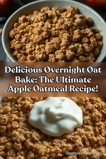 Delicious Overnight Oat Bake: The Ultimate Apple Oatmeal Recipe! : PIN FOR LATER Delicious Overnight Oat Bake: The Ultimate Apple Oatmeal Recipe!