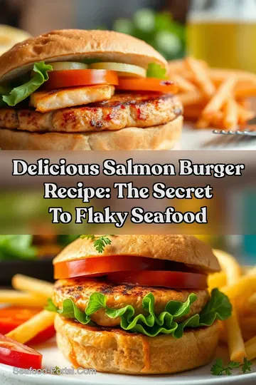Delicious Salmon Burger Recipe: The Secret to Flaky Seafood : PIN FOR LATER Delicious Salmon Burger Recipe: The Secret to Flaky Seafood