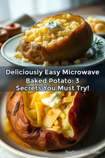 Deliciously Easy Microwave Baked Potato: 3 Secrets You Must Try! : PIN FOR LATER Deliciously Easy Microwave Baked Potato: 3 Secrets You Must Try!