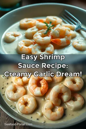 Easy Shrimp Sauce Recipe: Creamy Garlic Dream! : PIN FOR LATER Easy Shrimp Sauce Recipe: Creamy Garlic Dream!