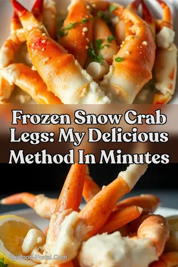 Frozen Snow Crab Legs: My Delicious Method In Minutes : PIN FOR LATER Frozen Snow Crab Legs: My Delicious Method In Minutes