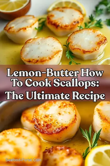 Lemon-Butter How to Cook Scallops: The Ultimate Recipe : PIN FOR LATER Lemon-Butter How to Cook Scallops: The Ultimate Recipe