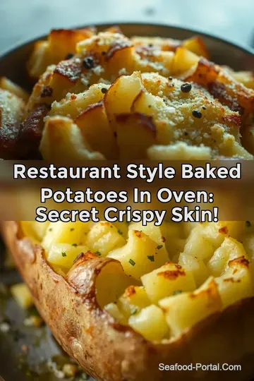 Restaurant Style Baked Potatoes in Oven: Secret Crispy Skin! : PIN FOR LATER Restaurant Style Baked Potatoes in Oven: Secret Crispy Skin!