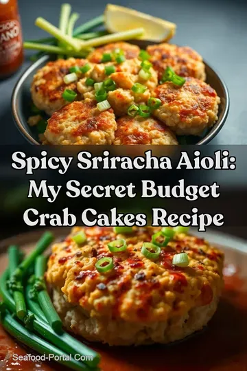 Spicy Sriracha Aioli: My Secret Budget Crab Cakes Recipe : PIN FOR LATER Spicy Sriracha Aioli: My Secret Budget Crab Cakes Recipe