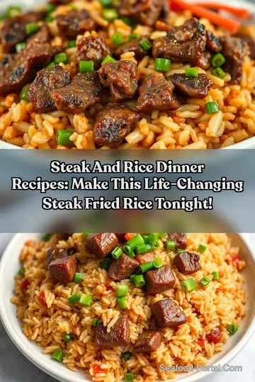 Steak And Rice Dinner Recipes: Make This Life-Changing Steak Fried Rice Tonight! : PIN FOR LATER Steak And Rice Dinner Recipes: Make This Life-Changing Steak Fried Rice Tonight!
