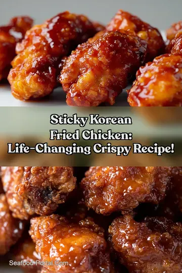 Sticky Korean Fried Chicken: Life-Changing Crispy Recipe! : PIN FOR LATER Sticky Korean Fried Chicken: Life-Changing Crispy Recipe!