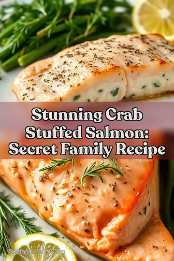 Stunning Crab Stuffed Salmon: Secret Family Recipe : PIN FOR LATER Stunning Crab Stuffed Salmon: Secret Family Recipe