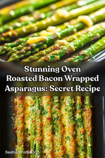 Stunning Oven Roasted Bacon Wrapped Asparagus: Secret Recipe : PIN FOR LATER Stunning Oven Roasted Bacon Wrapped Asparagus: Secret Recipe