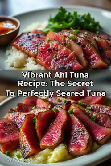 Vibrant Ahi Tuna Recipe: The Secret to Perfectly Seared Tuna : PIN FOR LATER Vibrant Ahi Tuna Recipe: The Secret to Perfectly Seared Tuna