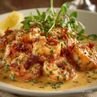 The Ultimate 25Minute Creamy Shrimp Scampi Luxurious Sauce Recipe Card