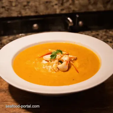30 Minute Creamy Crab Bisque Weeknight Seafood Bliss Recipe Card