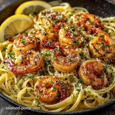 Ultimate Lemon Garlic Shrimp Linguine Recipe 30 Min Weeknight Magic Recipe Card