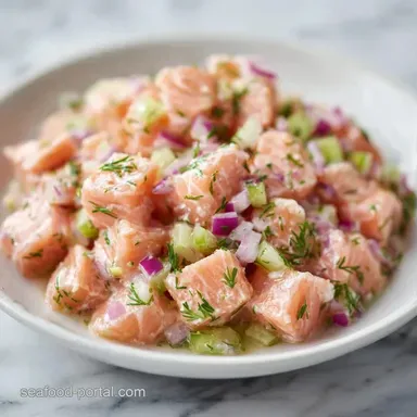 5Minute Salmon Salad for 4 Servings Recipe Card