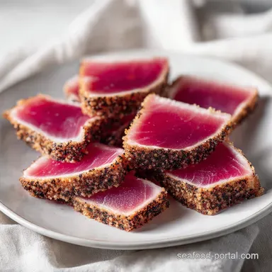 Air Fryer Ahi Tuna Made Simple in 13 Min Recipe Card