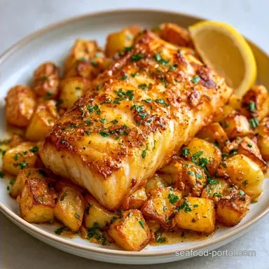 Air Fryer Cod Lemon Garlic Potatoes: 30 Min