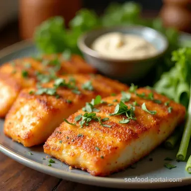 Easy Air Fryer Fish Fillets Crispy Quick Weeknight Dinner Recipe Card