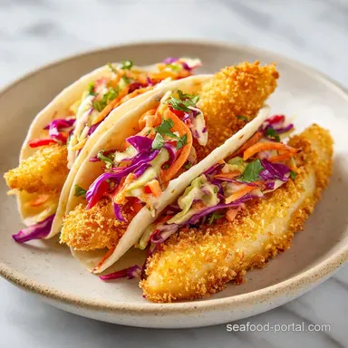 Air Fryer Fish Tacos in 20 Minutes Recipe Card