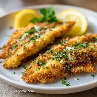 Air Fryer Lemon Garlic Walleye in 13 Min Recipe Card