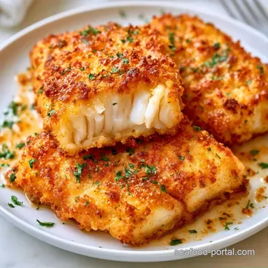 Crispy Air Fryer Parmesan Cod Recipe Card