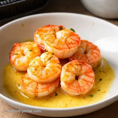 Air Fryer Frozen Shrimp Scampi Garlic Butter in 15