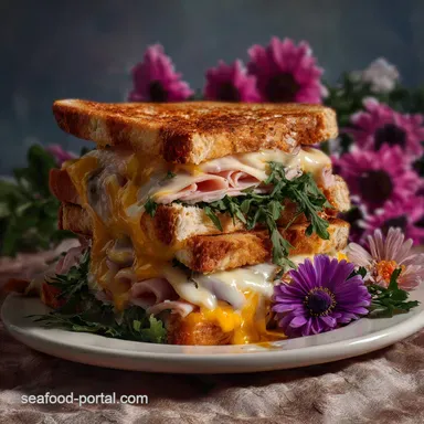 Creative Sandwich Art: Visual Lunch Design Recipe Card