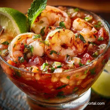 Authentic Mexican Shrimp Cocktail Recipe C&oacute;ctel de Camar&oacute;n