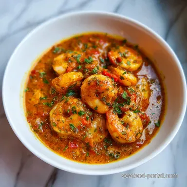 Prawn Creole Recipe for 4 Servings with Homemade Shell Stock Recipe Card