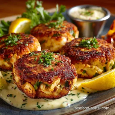The Real Deal Authentic Southern Style Crab Cakes Less Filler Recipe Card