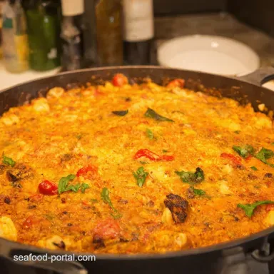Authentic Paella A Taste of Spain at Your Table Recipe Card