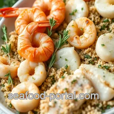 Bake Seafood Delight with Herb Crust Recipe Card