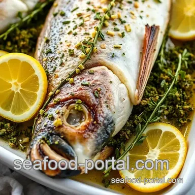 Bake Whole Sea Bass with Zesty Herb Crust Recipe Card