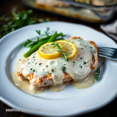 Baked Chicken Breast Recipes With Creamy Lemon-Herb Sauce! Recipe Card