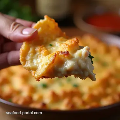 The Best Baked Creamy Crab Rangoon Dip Recipe Easy Appetizer Recipe Card