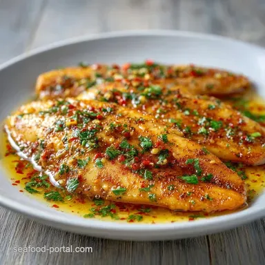 Baked Garlic Tilapia Fillet in 17 Minutes Recipe Card