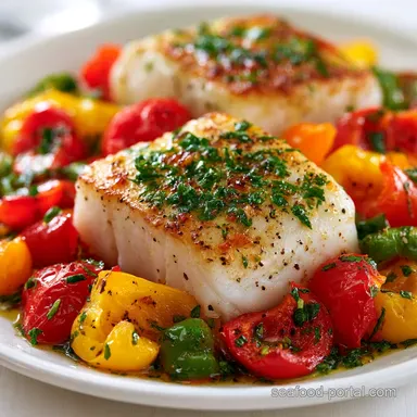 Baked Haddock with Peppers in 30 Min