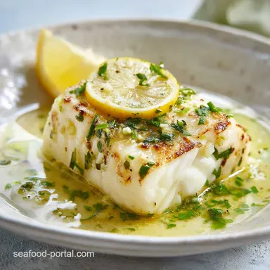 Baked Halibut Recipe with Lemon in 22 Minutes Recipe Card