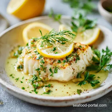 Baked Halibut Recipe with Lemon in 22 Minutes