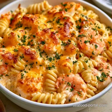 Baked Langostino Mac and Cheese for 4 Recipe Card