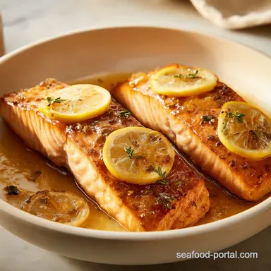 Lemon Garlic Baked Salmon in 25 Minutes Recipe Card