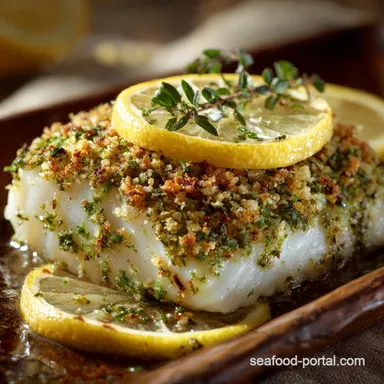 Baked Pollock Fish: Quick Lemon-Herb Crusted Weeknight Winner Recipe Card