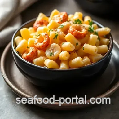 Baked Seafood Mac and Cheese Delight Recipe Card