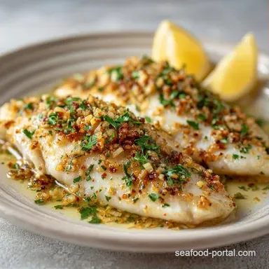 Baked Tilapia Lemon Garlic in 17 Minutes Recipe Card
