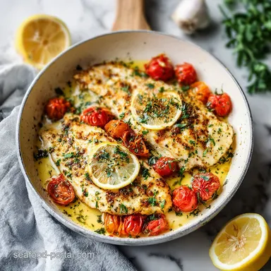 Baked Tilapia Recipe with Lemon for 4 Servings